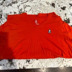 Psycho, bunny, orange, V-neck T-shirt size 8